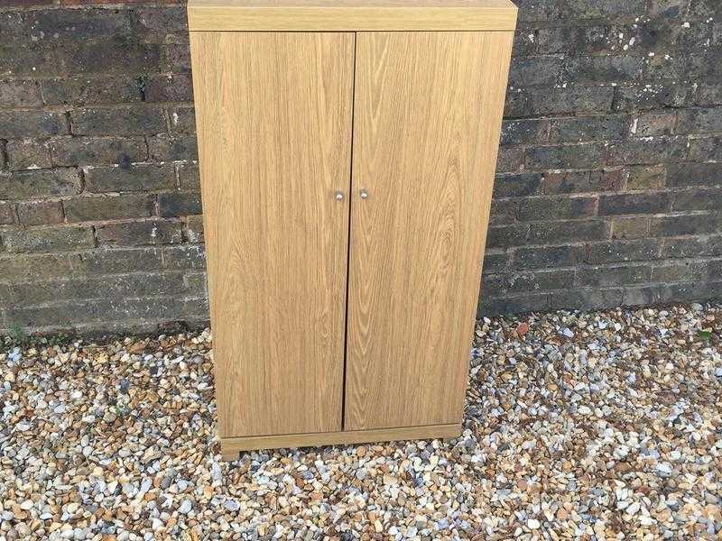 Light Oak Finish Storage cupboard  - excellent condition