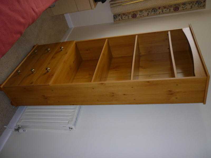 Light Wood Effect Bookcase with Three Drawers - Immaculate Condition