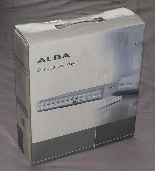Like new ALBA DVD62XI DVD compact player - still boxed with remote and instructions