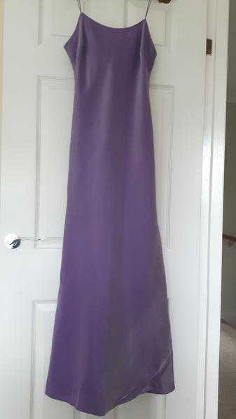 Lilac prompartyevening dress with stole, size 8.