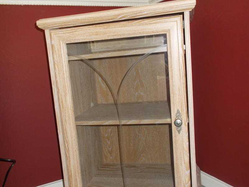 Limed Oak Display Cabinet