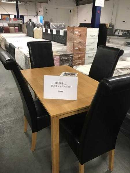 LINGFIELD DINING TABLE WITH 4 CHAIRS