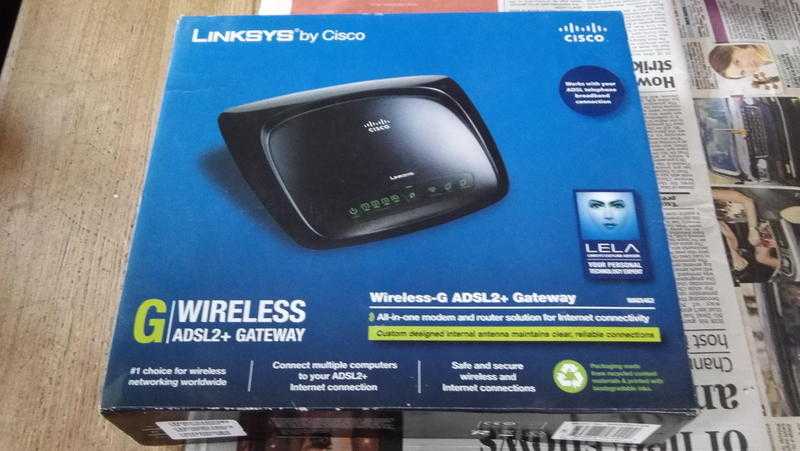 linksys wireless-G ADSL2 gateway WAG54G2 Router