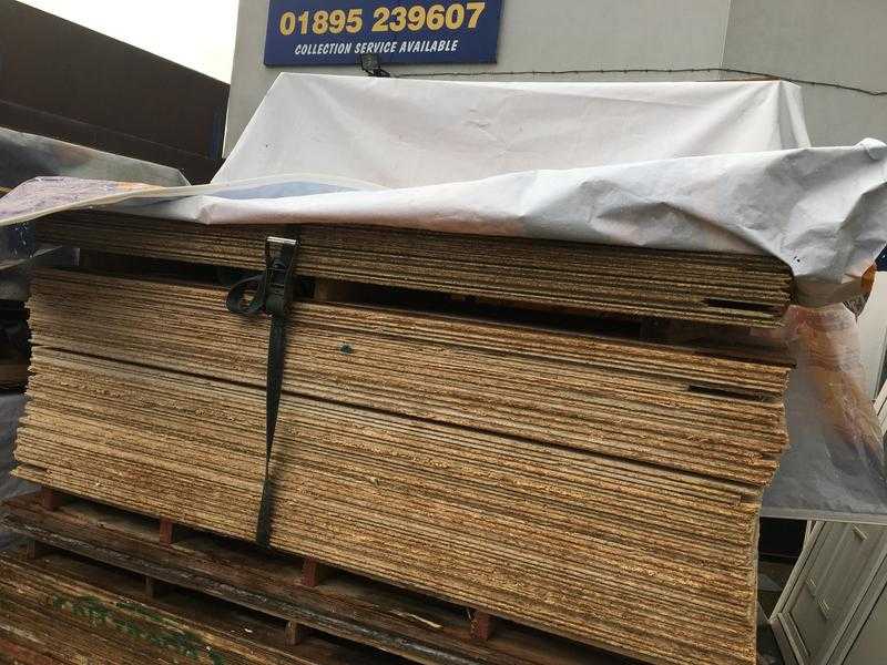 LOFTBOARDS (OSB) TampG 18mm (8 foot by 2 foot) 6.00 per board USED BUT NO HOLES