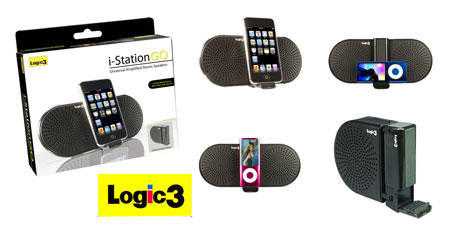 (Logic3) i-Station GO Universal Amplified Stereo Speaker (Black)