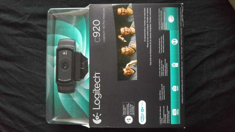 Logitech HD 1080p pro USB Webcam c920