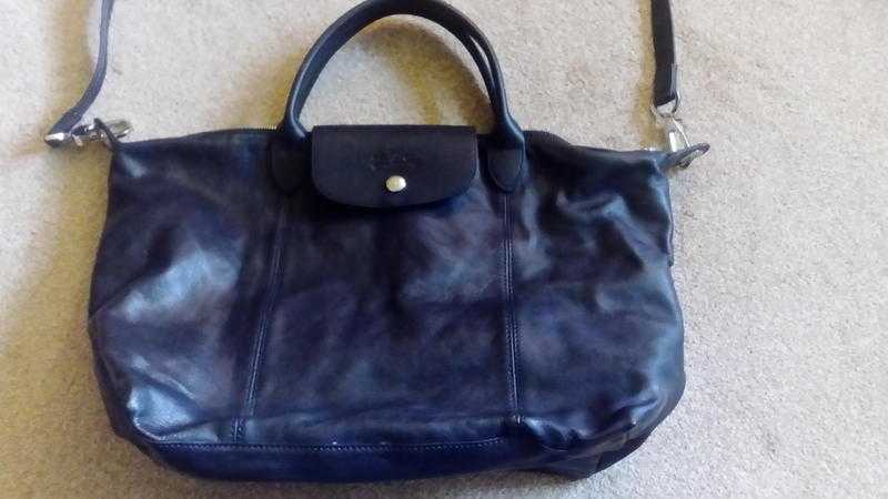 longchamp modele depose leather handbag