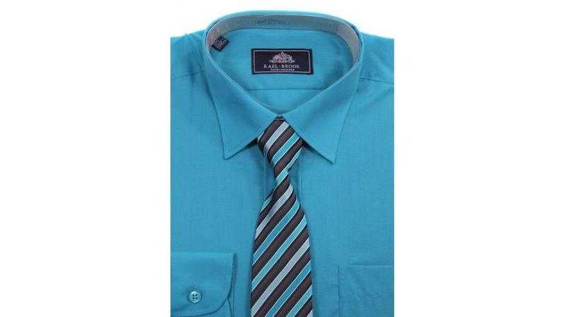 Longshort Sleeved Shirt amp Tie, Brand New, Sealed, Sz 16-18 UK  Trousers size 36-38