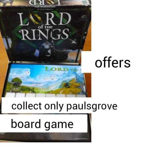 lord the rings board game