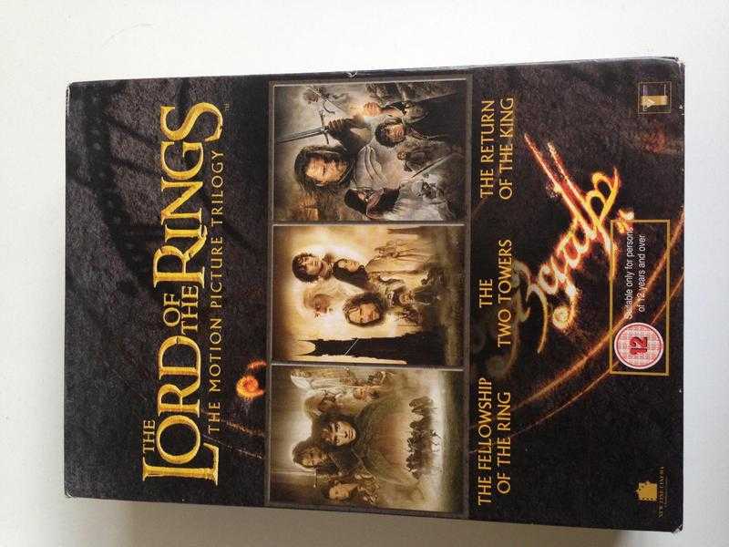 Lords of the Rings DVD boxset for sale DVD