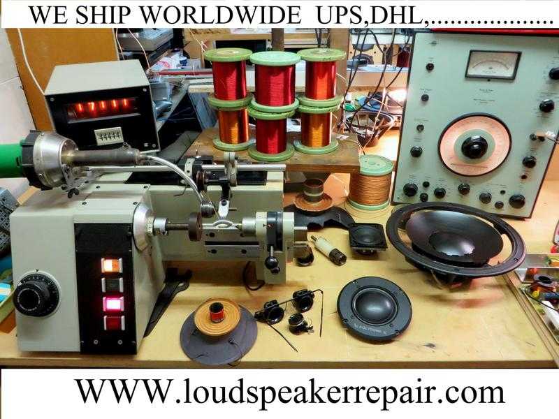 Loudspeaker repair - rewinding voice coil - vintage speaker repair - all speaker repair