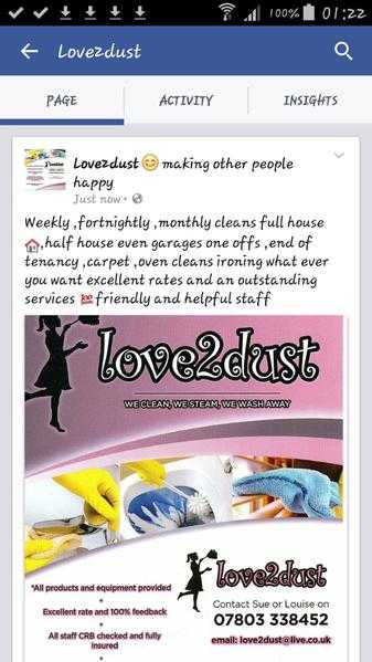 love2dust cleaning service