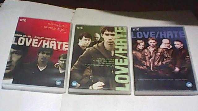 LOVEHATE SERIES 1, 2 amp 3 DVD SETS-IRISH GANGSTERS