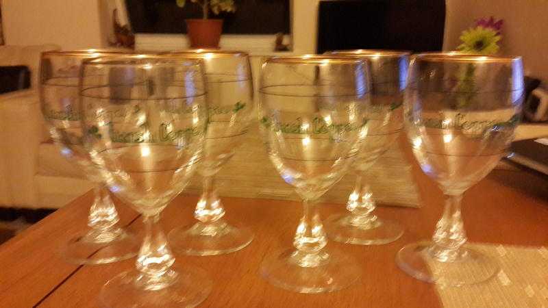 lovely 6 irish coffee glasses made in france