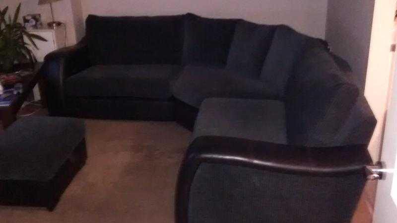 Lovely corner sofa with footstool