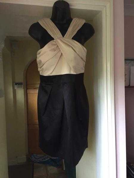 Lovely Cream amp Black dress, size 10