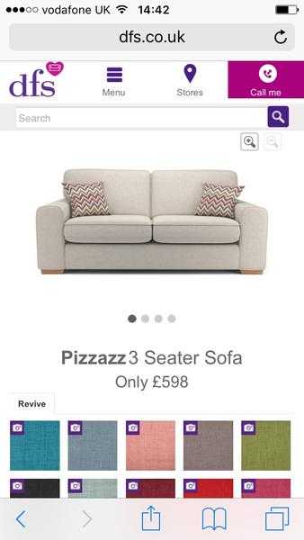 Lovely DFS 3 seater sofas