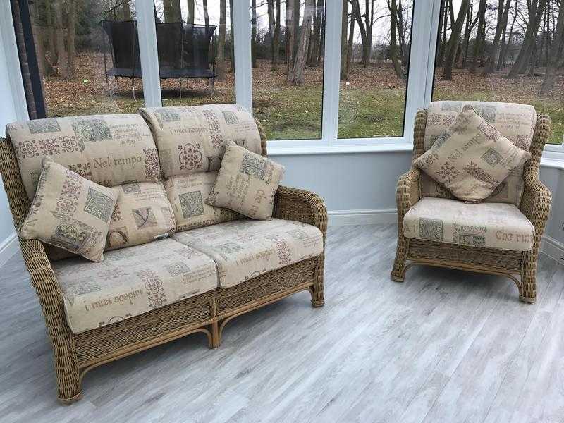 Lovely Habasco 4 Piece Rattan Furniture Conservatory Suite