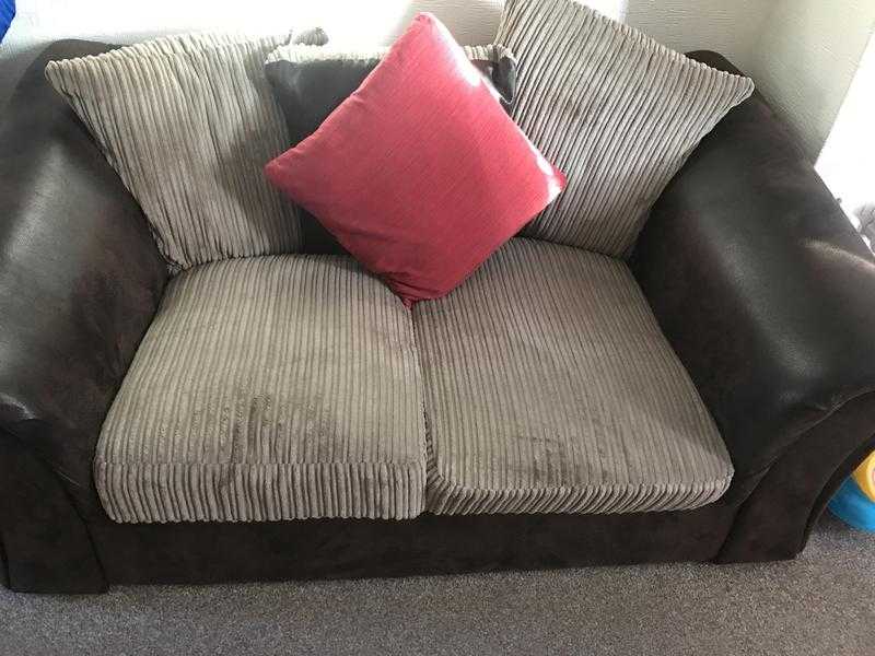 Lovely L shape sofa and two seater