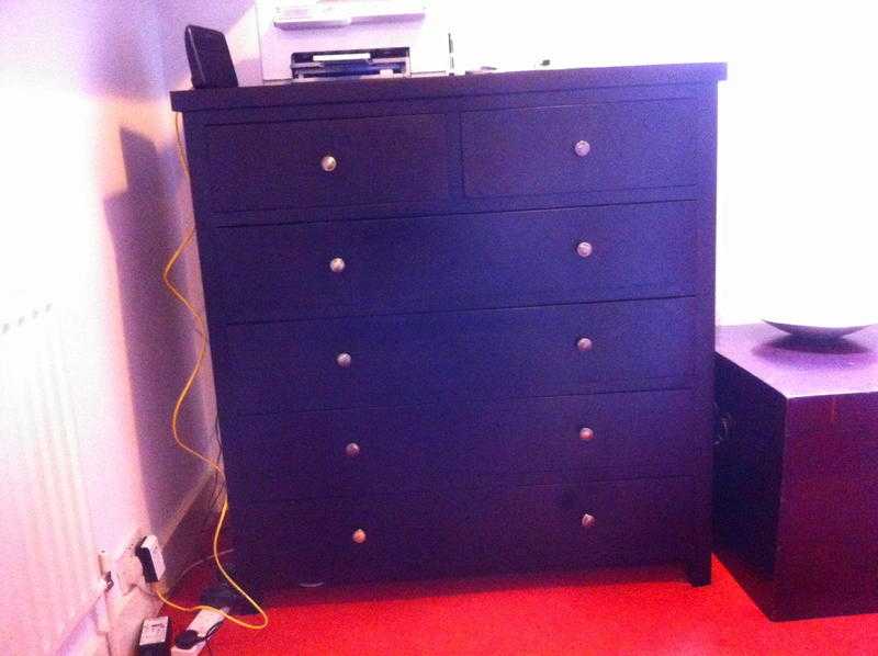 Lovely large dark wood Chest of Drawers for sale - six drawers