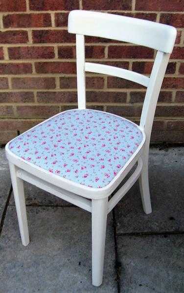 Lovely Shabby Chic Retro Chair painted in Antique White Colour