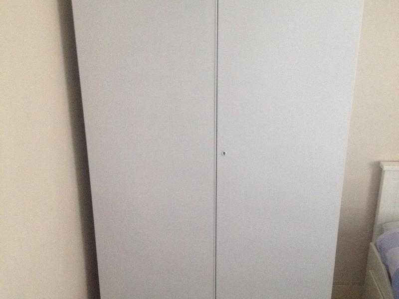 Lovely white 2-door wardrobe