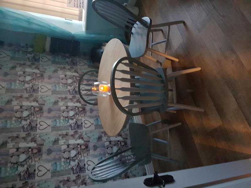Lovingly restored table and chairs
