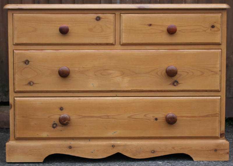 Low pine Chest of Drawers