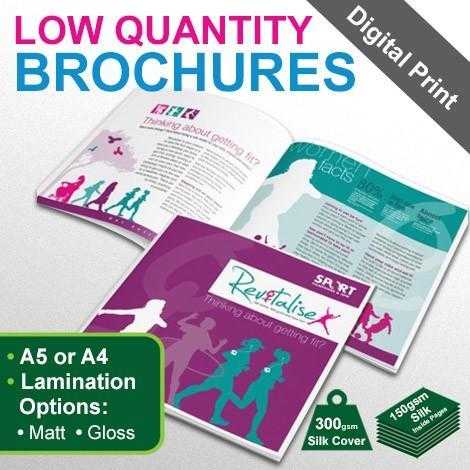 Low Quantity Digital Brochures Printing