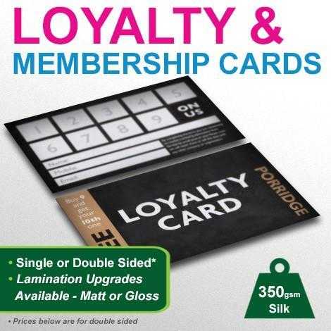 Loyalty Cards or Membership card Printing