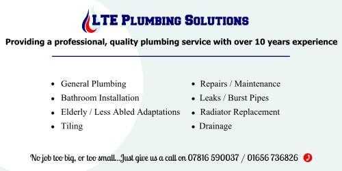 LTE Plumbing Solutions - All aspects of general plumbing and bathroom installations