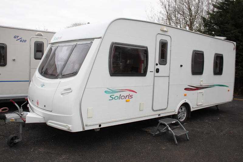 Lunar Solaris 2007 4 Berth Fixed Island Bed Caravan  Motor Movers