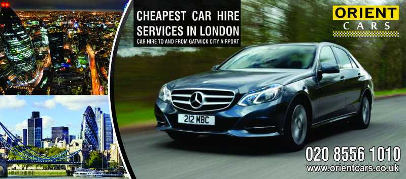 Luxury car hire service in London