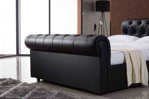 LUXURY CHESTERFIELD SLEIGH BED