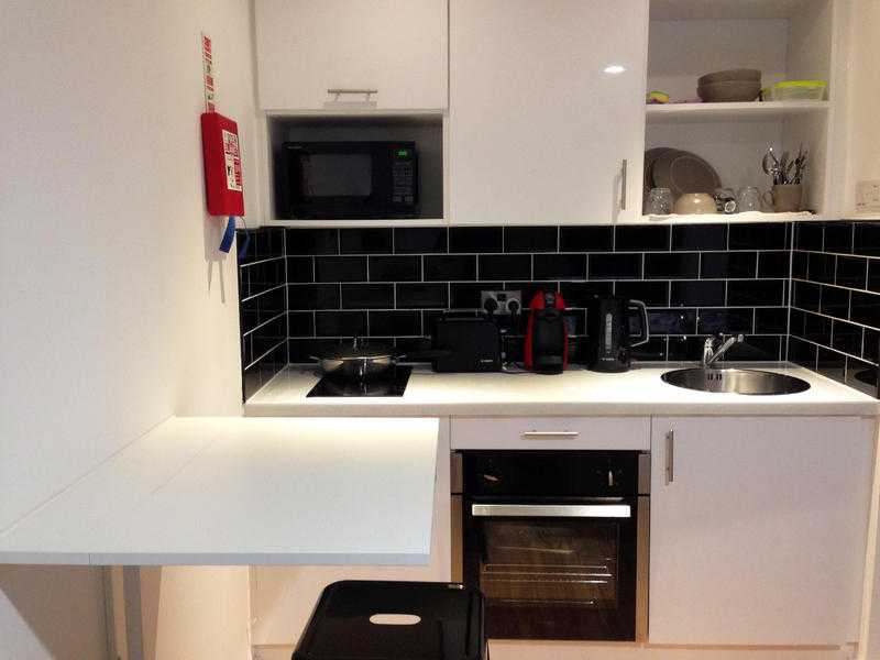 Luxury fully furnished studio in the city centre, on site gym, Sky-cinema, Wi-fi
