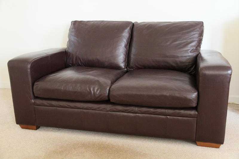 Luxury leather sofa amp chair in excellent condition