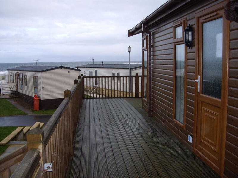 Luxury Lodge with spectacular sea views on Scottish coatal Parks. Nxet to sandy beach