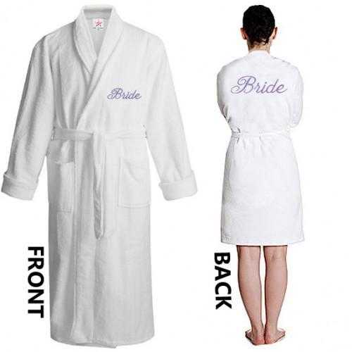 Luxury Personalised Bathrobes for the Bride and GroomUK