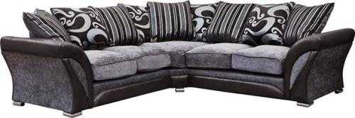 Luxury Shannon DFS Corner Floral Design Fabric Sofa