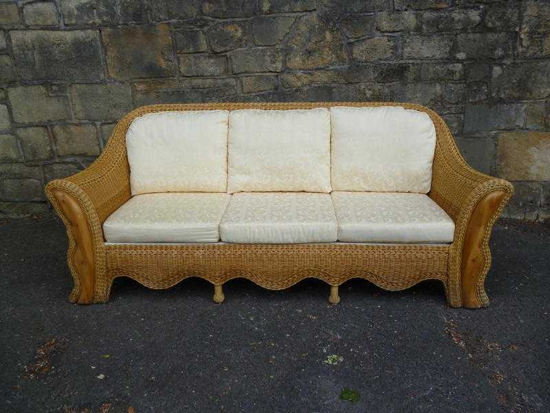 Luxury Three-Seat Wicker Sofa
