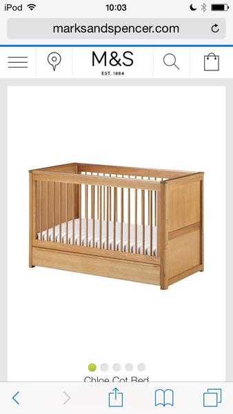 M and S cot bed