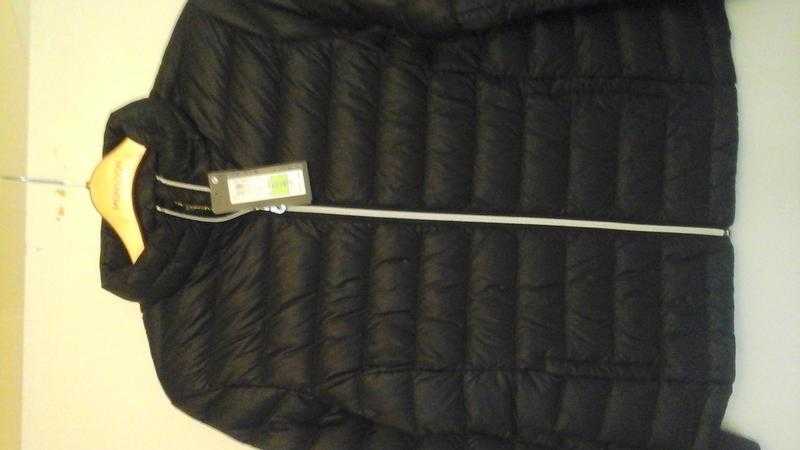 M and s  jacket feather and down black size 12 with concealed hood