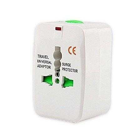 Mad-Tec Universal World Travel USB Charger Socket with Different Countries Plug Two Dual USB Port Sa