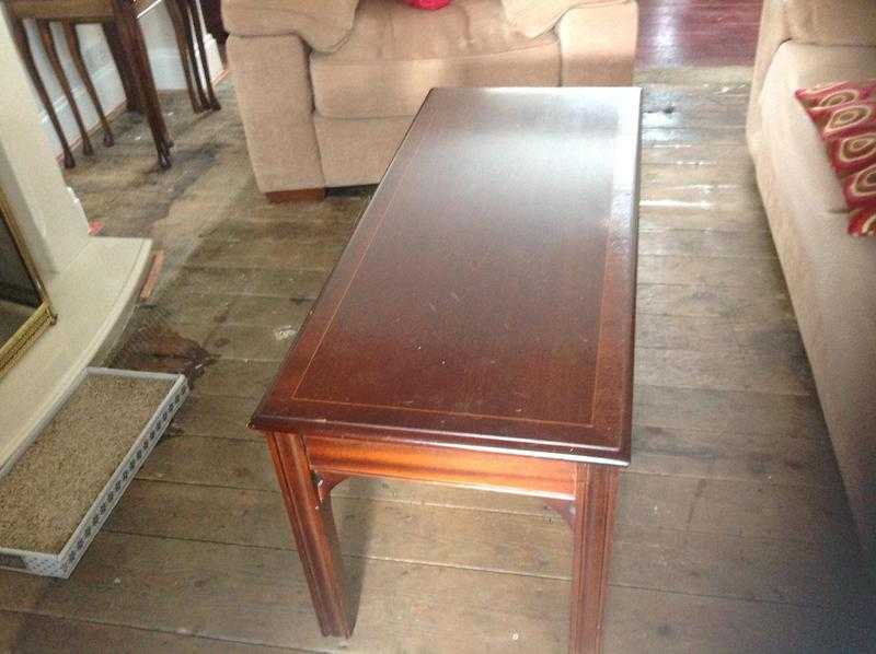 Mahogany coffee table