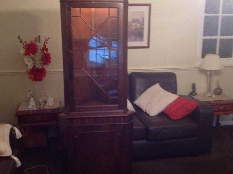 Mahogany Corner Cabinet