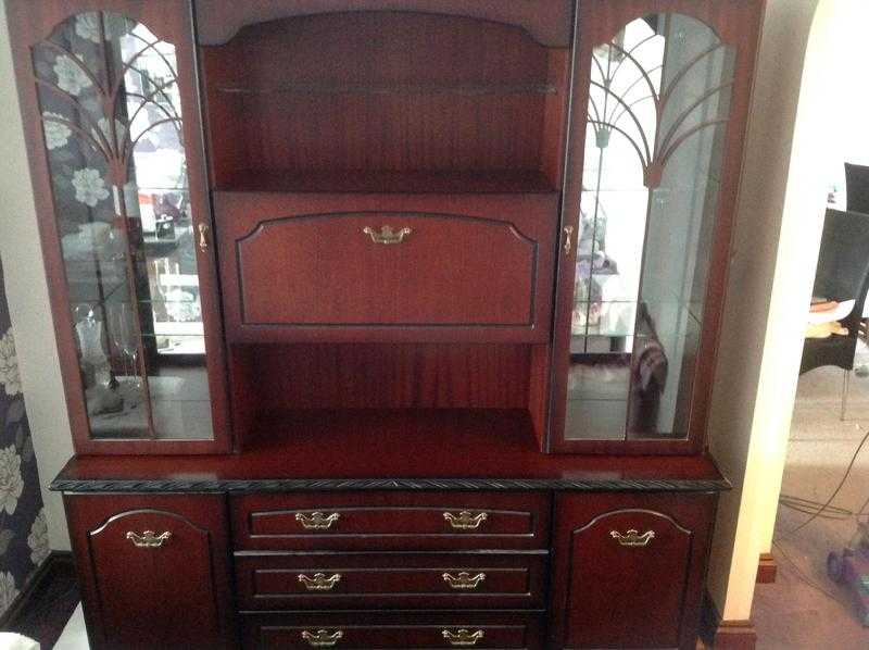 Mahogany display unit