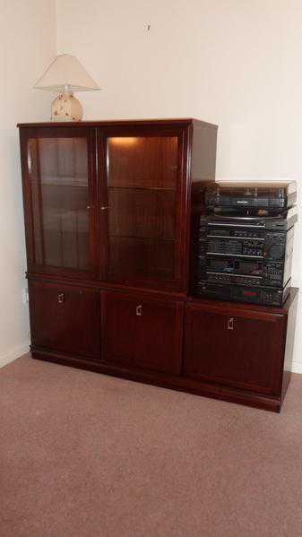 Mahogany Display Unit and Matching Base Unit