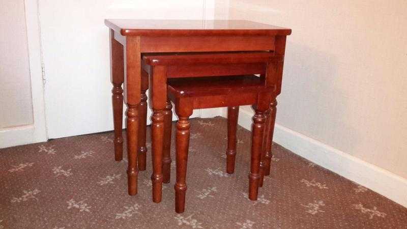 Mahogany nest of tables