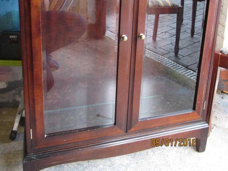 mahogany STAG display cabinet