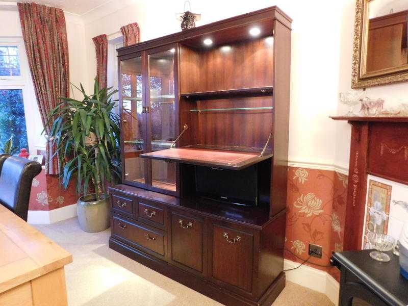 mahogany wall unit